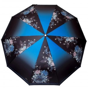 Стильный зонт с цветами, 10 спиц, Три Слона, автомат, арт.3103-4
